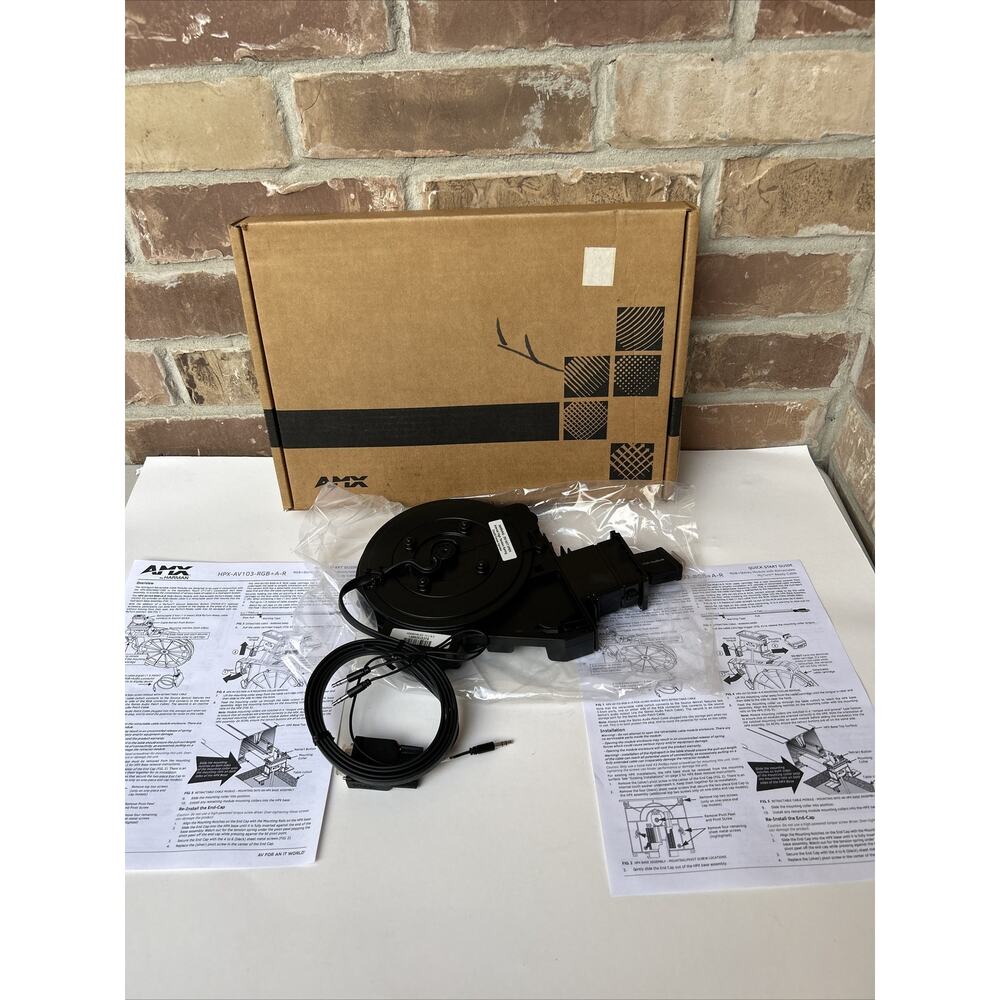AMX HPX-AV103-RGB+A-R RGB With Stereo Module with Retractable Cable New Open Box